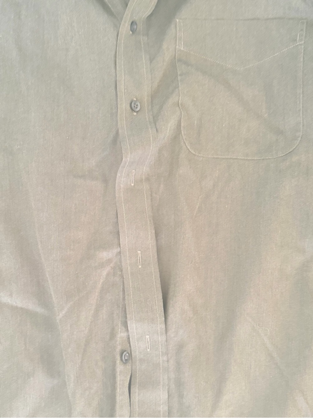 Jos. A. Bank Men's Casual Button-Down Shirt in Olive Green
